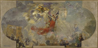 Schets voor het Petit Palais, zuidgalerij: Apotheose (centraal plafond) door Alfred Roll