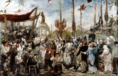De 14e juli 1880, laat 19e begin 20e eeuw door Alfred Roll