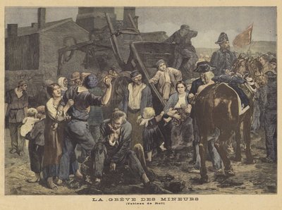 De mijnwerkersstaking door Alfred Roll