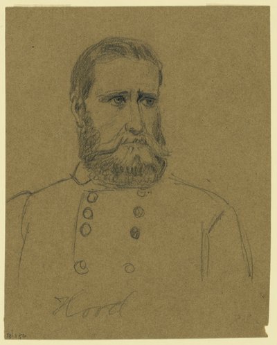 Confederale Generaal John Bell Hood door Alfred Rudolph Waud