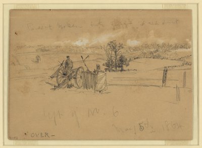 Links van nr. 6 door Alfred Rudolph Waud