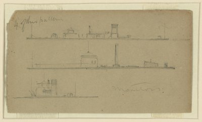 Monitoren door Alfred Rudolph Waud