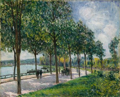Laan van kastanjebomen, 1878 door Alfred Sisley