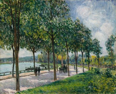 Laan van kastanjebomen, 1878 door Alfred Sisley