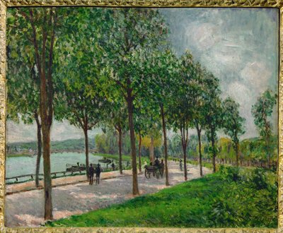 Allee des marroniers door Alfred Sisley