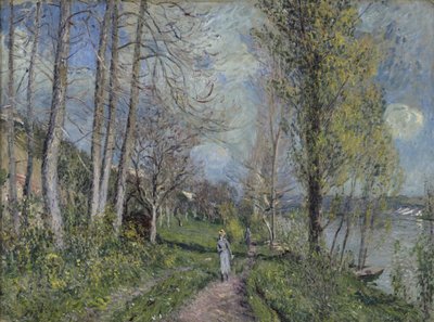 Oevers van de Seine, ca. 1880-81 door Alfred Sisley
