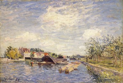Randen van de Loing, 1885 door Alfred Sisley