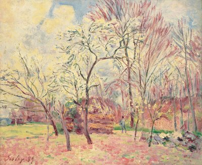 Eerste lentedag in Moret door Alfred Sisley