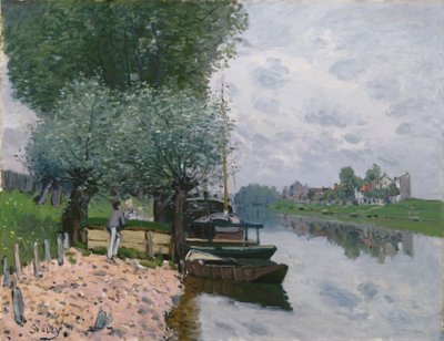 De Seine bij Bougival door Alfred Sisley