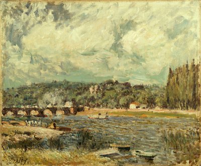 Le Pont de Sèvres door Alfred Sisley