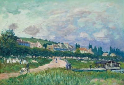 Het washuis door Alfred Sisley