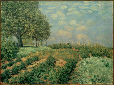 De velden door Alfred Sisley