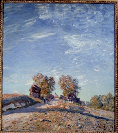 Pad dat naar de zon stijgt door Alfred Sisley
