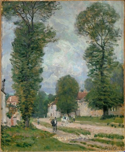 Weg naar Versailles door Alfred Sisley