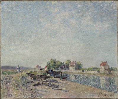 Saint-Mammès, Loing Kanaal door Alfred Sisley