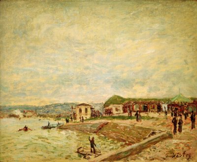 Seine bij Dageraad door Alfred Sisley