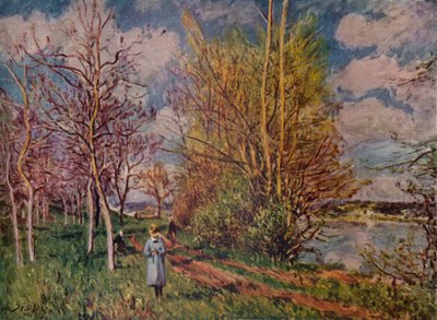 Lente aan de rivieroevers, eind 19e eeuw, 1941 door Alfred Sisley