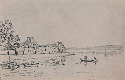 De oevers van Loing, ca. 1880s, 1946 door Alfred Sisley