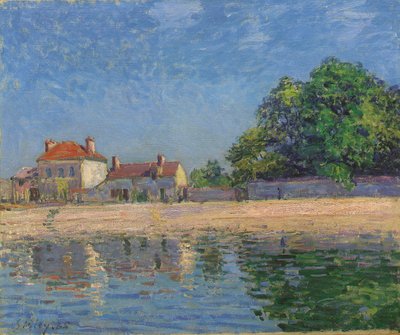 De Oevers van de Loing, Saint-Mammes door Alfred Sisley