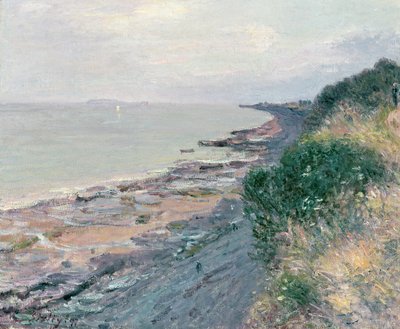 De Klif bij Penarth, Avond, Laag Tij door Alfred Sisley