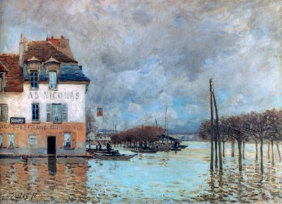 De overstroming bij Port-Marly door Alfred Sisley