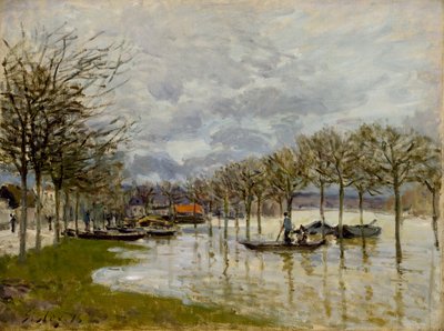 De Overstroming op de Weg naar Saint-Germain door Alfred Sisley
