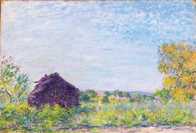 De hooiberg, 1877 door Alfred Sisley