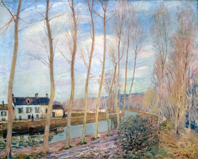Het Loing-kanaal door Alfred Sisley