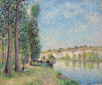 De Loing bij Moret, 1885 door Alfred Sisley