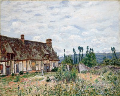 Het verlaten rieten huisje, 1894 door Alfred Sisley