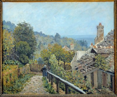 Uitzicht op Louveciennes, pad van de middelste kust genaamd hoogten door Marly door Alfred Sisley