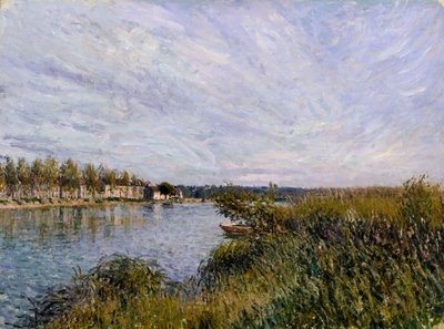 Uitzicht op Saint-Mammès door Alfred Sisley