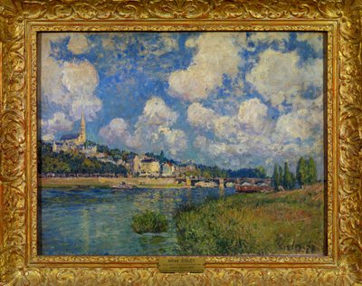 Zicht op Saint Cloud nabij Parijs door Alfred Sisley