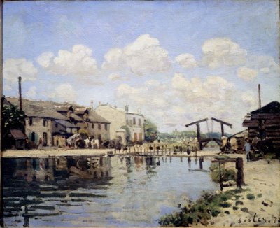 Uitzicht op het St. Martin-kanaal in 1872 door Alfred Sisley