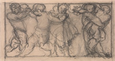 Groep Cherubs (ontwerp voor een fries?) door Alfred Emile Stevens