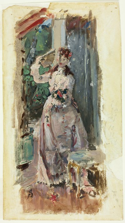 De Hoek van het Balkon door Alfred Emile Stevens