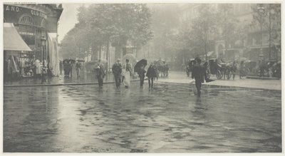 Een natte dag op de boulevard, Parijs door Alfred Stieglitz