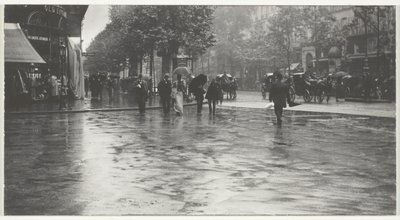 Een natte dag op de boulevard, Parijs door Alfred Stieglitz