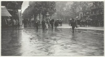 Een natte dag op de boulevard, Parijs, 1894, gedrukt 191832 door Alfred Stieglitz