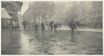 Een natte dag op de Boulevard, Parijs, 1894, gedrukt ca. 1897 door Alfred Stieglitz
