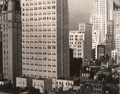 Vanuit mijn raam bij An American Place, Noord door Alfred Stieglitz