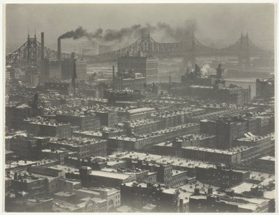 Vanuit kamer "3003" - The Shelton, New York, kijkend naar het noordoosten door Alfred Stieglitz