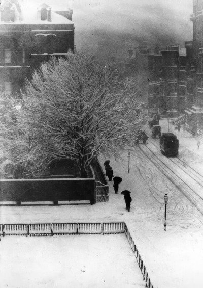 New York, Straatbeeld / Foto 1907 door Alfred Stieglitz