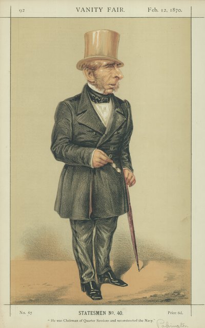 Sir John Pakington door Alfred Thompson