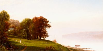 Landschap aan de Hudson, ca. 1865 door Alfred Thompson Bricher