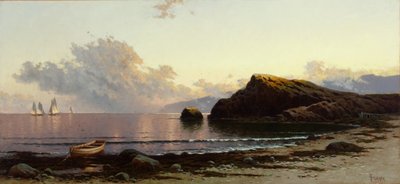 Zonsondergang aan de Kust 1885 door Alfred Thompson Bricher