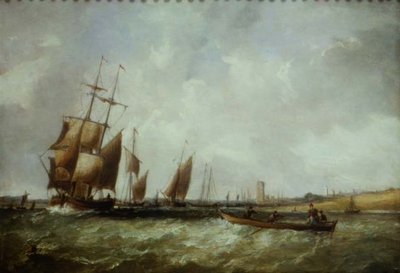 Scheepvaart in het Bristol Kanaal door Alfred Vickers