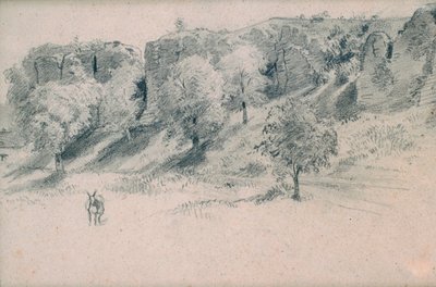 Landschap door Alfred Victor de Vigny