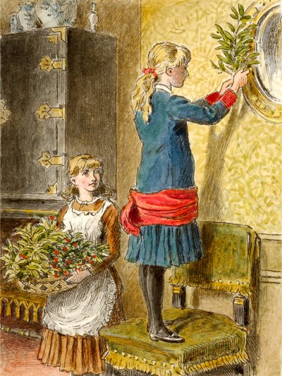 Versieren voor Kerstmis door Alfred W Cooper