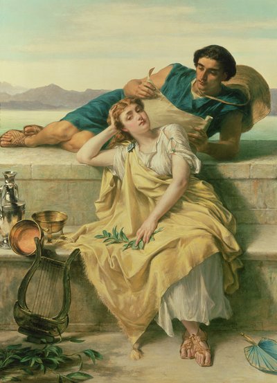 Een Griekse Ode door Alfred W. Elmore